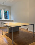 HAY New Order Schreibtisch - Doppelt 150x150 hellgrau