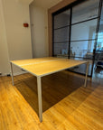 HAY New Order Schreibtisch - Doppelt 150x150 hellgrau