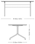 &Tradition Pavilion AV18 Schreibtisch 160 x 90 cm Walnuss