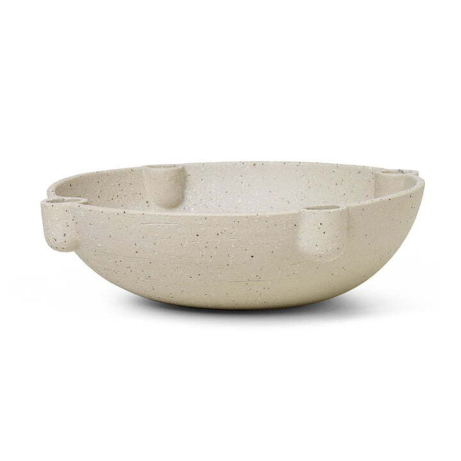 ferm LIVING Bowl Candle Holder - Ceramic - Large