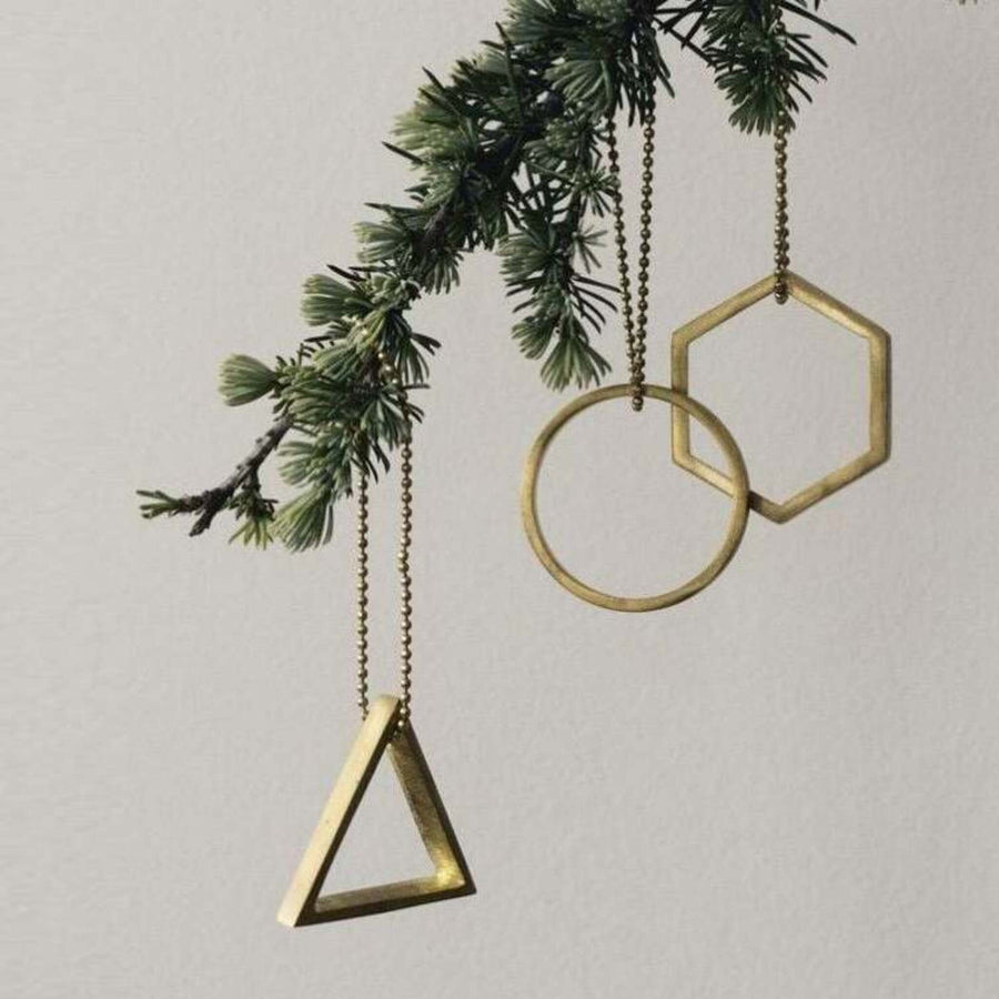 ferm Living Brass Ornament Hexagon