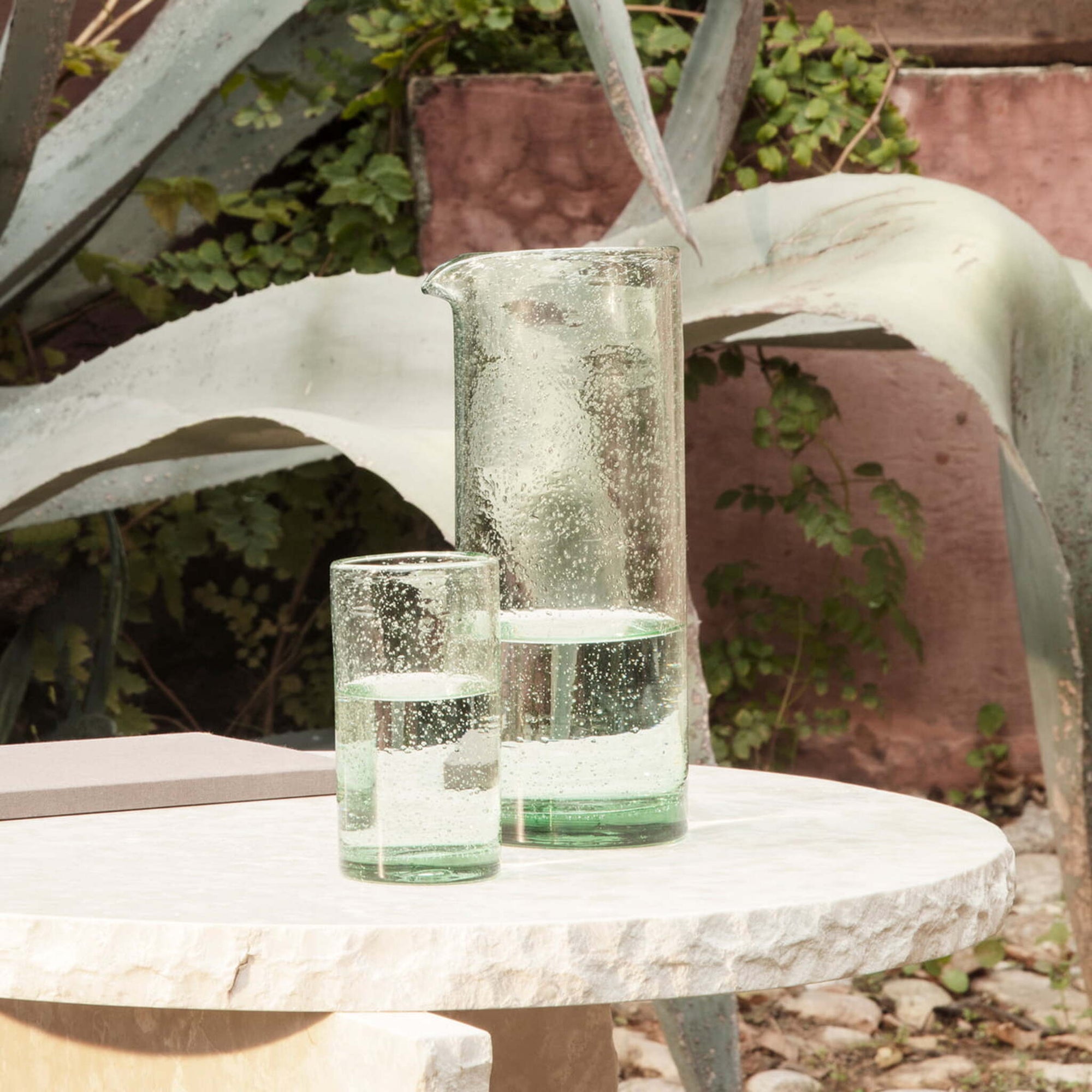 ferm LIVING Oli Water Glass - Tall - Recycled