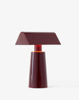 &tradition Caret Portable table lamp - USB - Dark Burgundy
